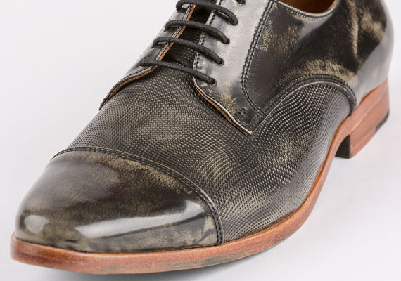 Calzado vestir hombre / Zapato charol gris 